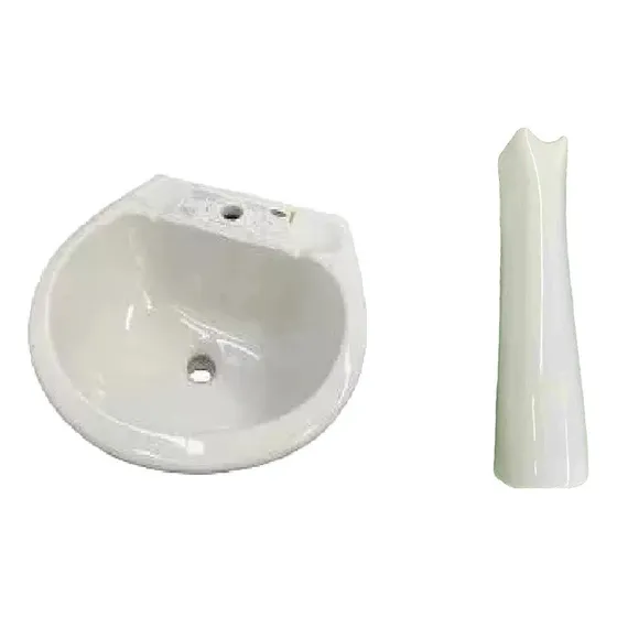 Lavamanos Con Pedestal Blanco