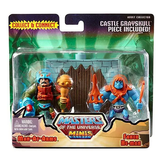 Mattel Motu Minis Man At Arms Y Faker He Man - Eternia Store
