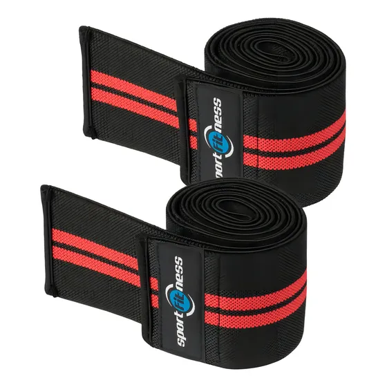 Bandas De Rodilla Para Sentadillas Set X 2 Und Sportfitness Color Rojo