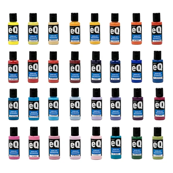 Acrilico Decorativo Eq Arte X 59 Colores (1 De Cada Color)