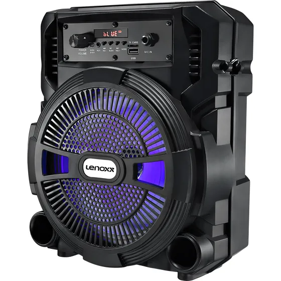 Caixa De Som Amplificada Bluetooth Ca80 120w Lenoxx Cor Preto 127/220V