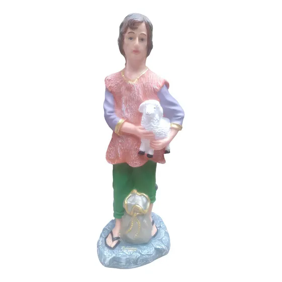 Pastor Con Oveja Pesebre Grande 40 Cm Navidad Nacimiento