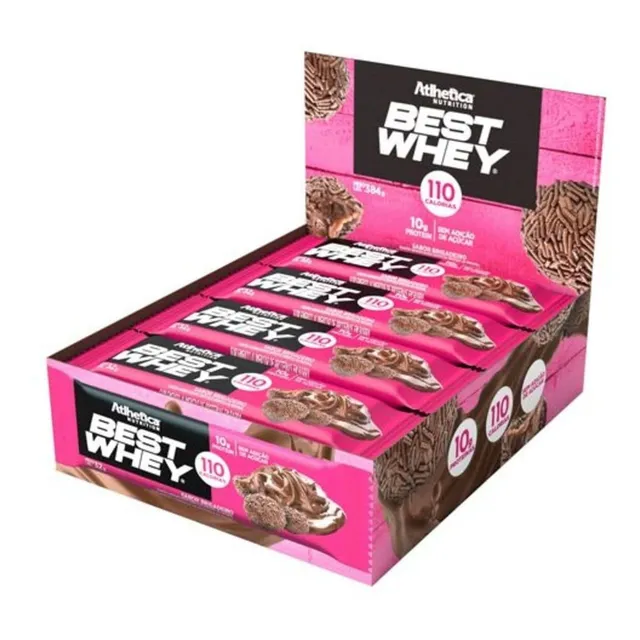 Barra Proteica Best Whey - 12 Barras 32g Brigadeiro