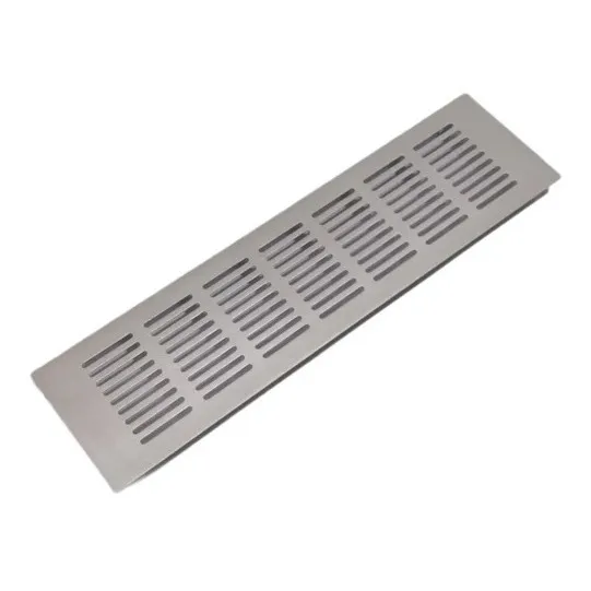 Rejilla Respiradero De Aluminio 8 X 30 Para Placard / Pared