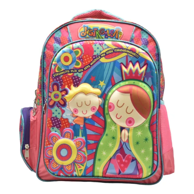 Mochila Distroller Virgencita Plis Que Esta Mochila Me Dure 3d Multicolores Primaria 126588 Ruz Color Multicolor Diseño De La Tela Estampado
