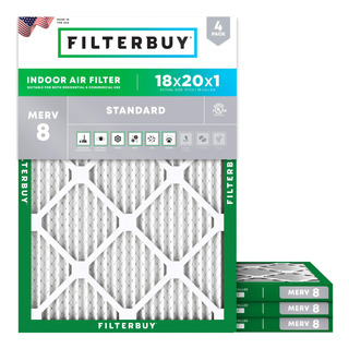 Filtro De Aire Filterbuy Merv 8 18x20x1 (paquete De 4) Dust Filtro De Aire Filterbuy Merv 8 18x20x1 (paquete De 4) Dust