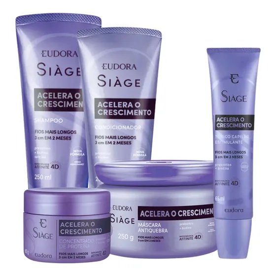 Siàge Eudora Kit Completo Acelera O Crescimento 5 Produtos