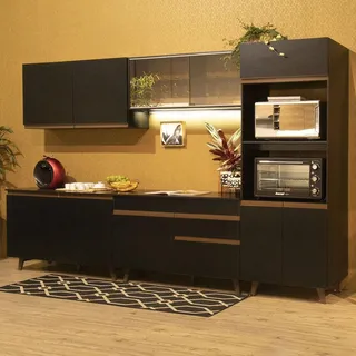 Cozinha Completa Reims Madesa Com ArmĂĄrio BalcĂŁo P Cor Preto Xcgrrm3100018n Cozinha Completa Reims Madesa Com ArmĂĄrio BalcĂŁo P Cor Preto Xcgrrm3100018n