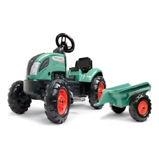 Tractor De Pedales Falk Para Niños Montable Color Verde + Remolque Tractor De Pedales Falk Para Niños Montable Color Verde + Remolque