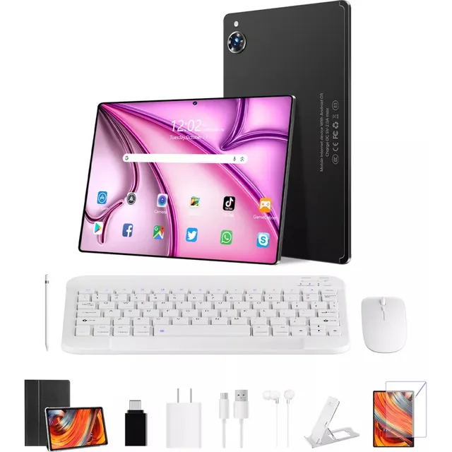 Tableta 11.6'' 512gb+12gb Android13 2xsim Wifi6 Con Teclado