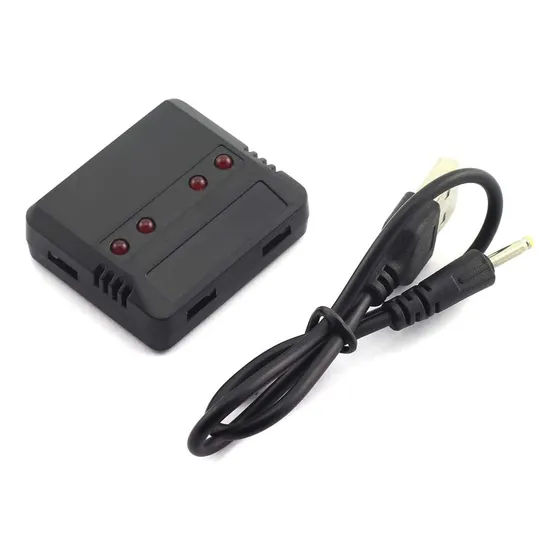 Cargador 4-1 Batería Usb Lipo Xh2.54 Enchufe 3.7v Rc  Cuadri