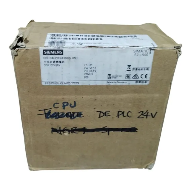 Siemens 6es7515-2am01-0ab0 Simatic S7-1500 Módulo Central