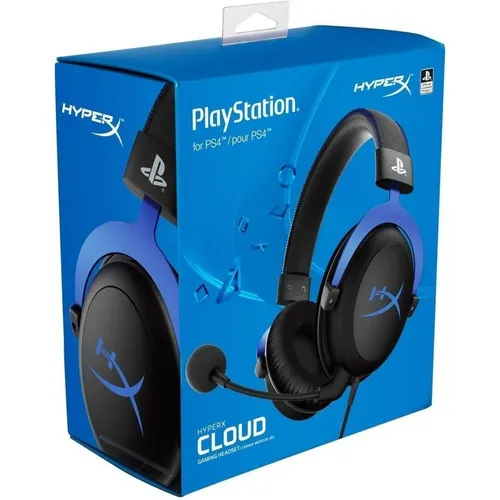 Headset Gamer Hyperx Cloud Ps4 Ps5 Licensed 3,5mm Blue Ps Color Negro