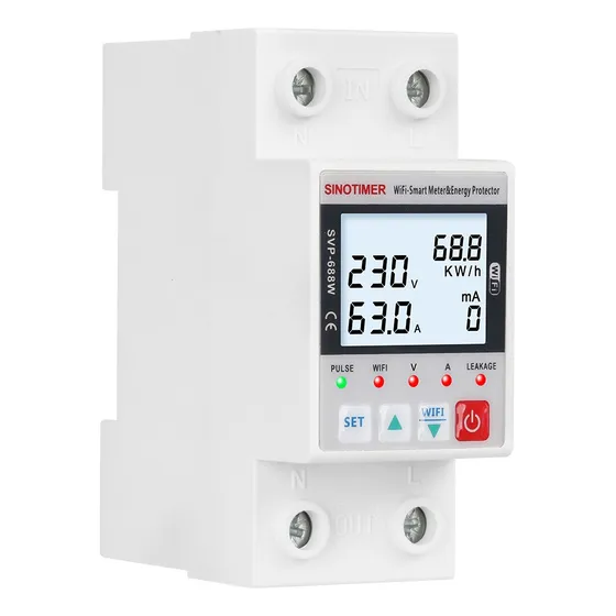 Medidor Energia Consumo Remoto Wifi Svp-688w-l App Tuya Full