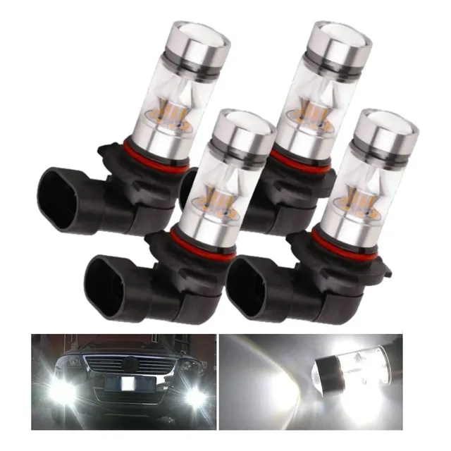 Projetor 4x 9005 Hb3 6000k 100w 2323 Condução De Luz Led-