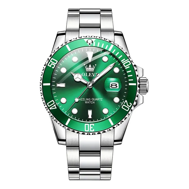 Olevs Mens Relojes Moda Casual Reloj Analógico Reloj Gq37y