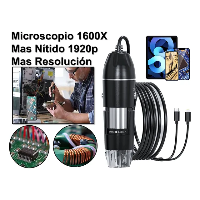 Diagnostico Automotriz Microscopio Digital 1600x Cel/tableta