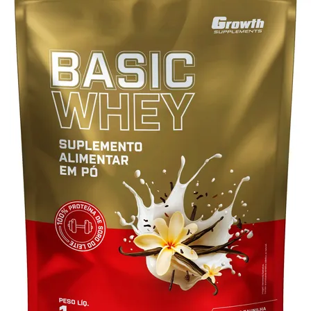 Basic Whey 1kg Growth Supplements Baunilha