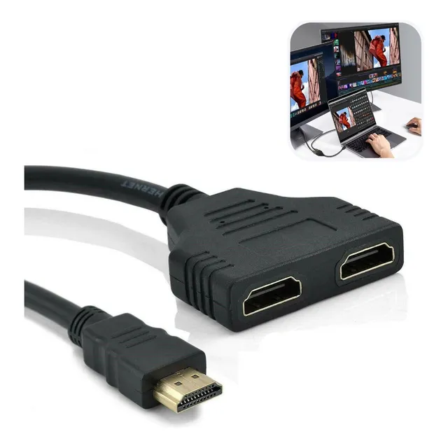 Cabo Adaptador Hdmi Duplica Tela Notebook Pc Para Tv Monitor