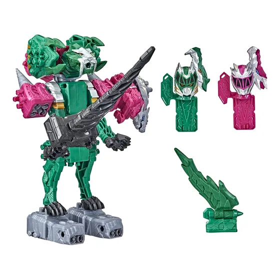 Figura De Acción Power Rangers Prg Dnf Pink Y Green Comb Zor