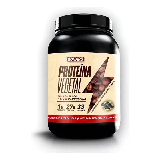 Suplemento en polvo Gohard Proteína de Proteína vegetal sabor cappuccino x 30g