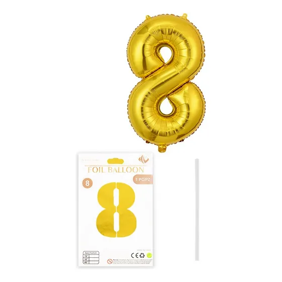 Globos Número Gigante 82cm 32ln Cumpleaños Decoracion Fiesta