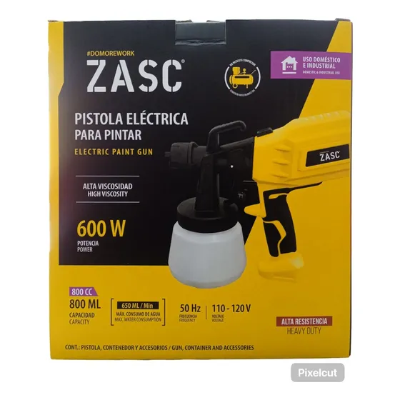 Pistola Electrica Para Pintar 600w Zasc