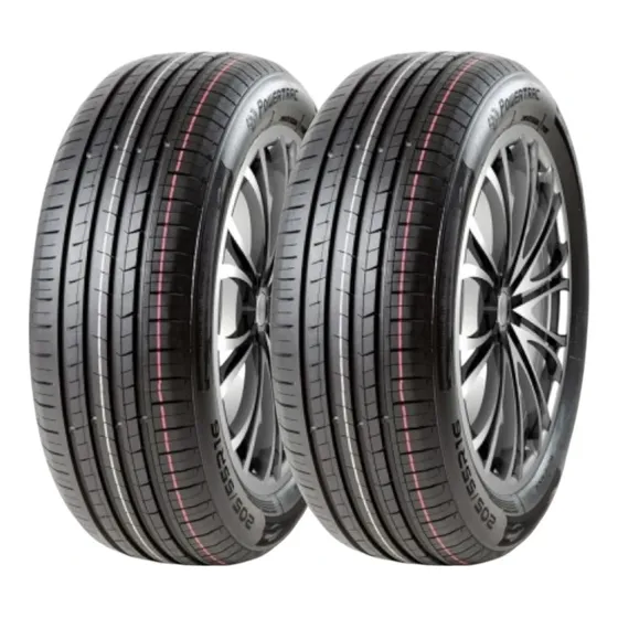 Kit De 2 Llantas Rin 16 Powertrac 205/60r16 92v Adamhp