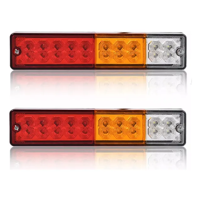 2 Paquete 12v 24v De Camión Luz Trasera Led Superbrillante