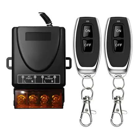 Módulo Interruptor Relé 220v 30a 433mhz + 2 Control Remotos
