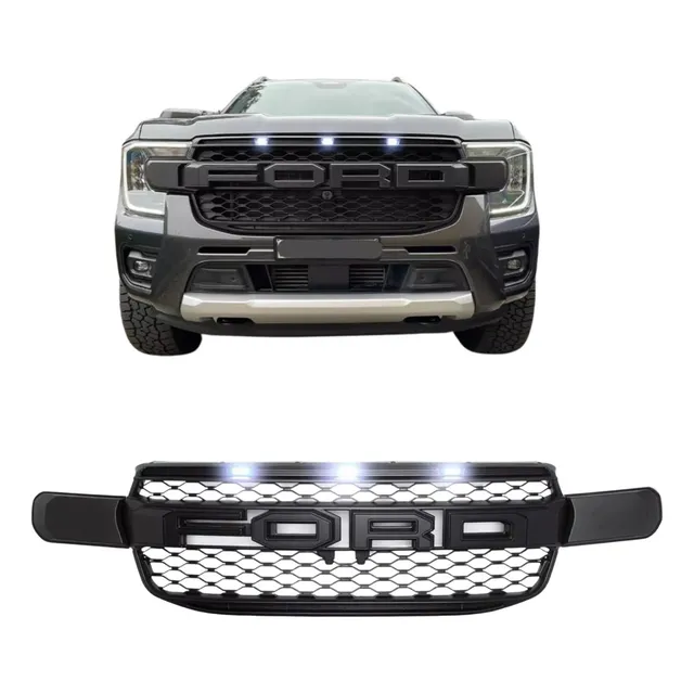 Grade Dianteira Modelo Raptor Com Led Para Ranger 2024 2025