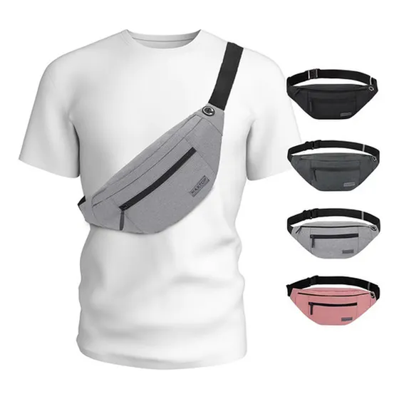 Bolso De Cintura Grande Cruzado Maxtop, Ideal Para Correr
