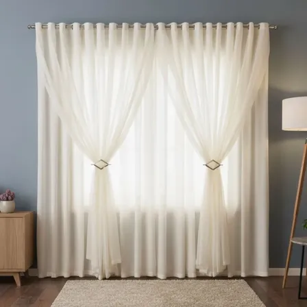 Cortina 6m X 2,8m Tecido Fino Para Sala Quarto Escritório
