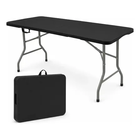 Mesa Dobrável 1,52 m Preta