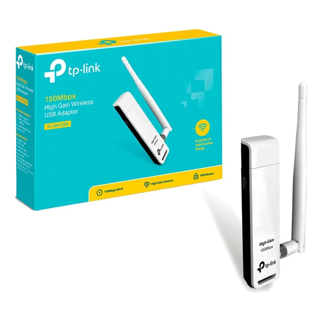 Tp-link Adaptador Inalambrico Usb Tl-wn722n Hasta 150 Mbps