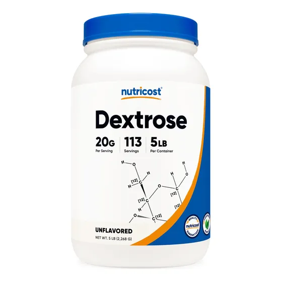 Dextrosa En Polvo Nutricost 2,27 Kg, Sin Ogm, Sin Gluten