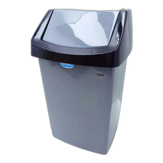Papelera Tobo Cesta Basura Basurero Plastico Manaplas 4497