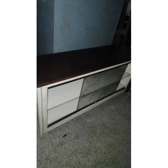 Mueble Exibidor Telefonera Metal Y Formica Usado D 1,50mts 