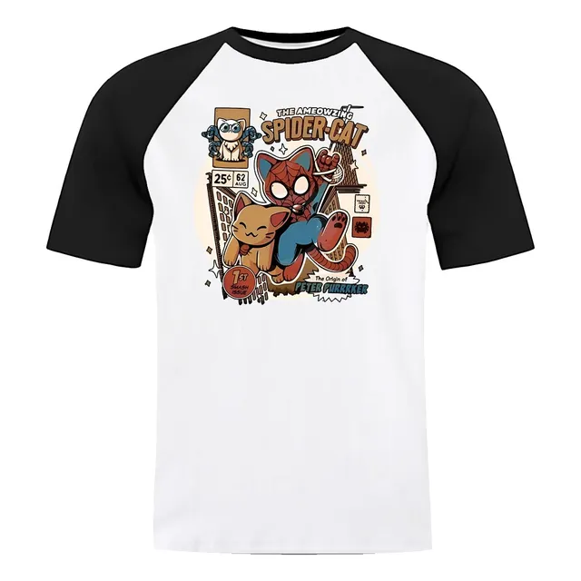 Remera Spider Cat - Anime Aesthetic Manga Spiderman Marvel