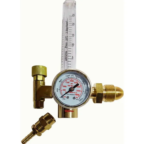 Regulador De Argon Y Co2/ Flujometro Para Proceso Tig Y Mig