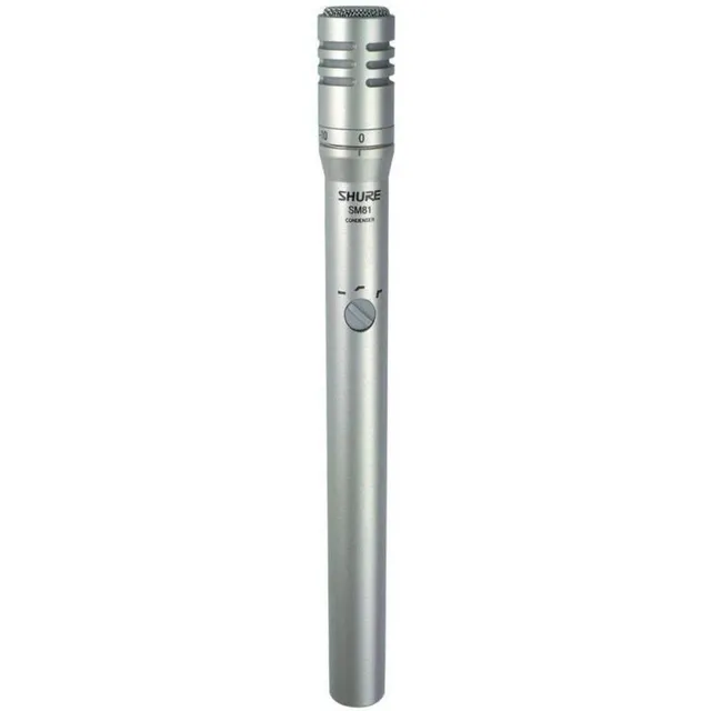 Sm81-lc Microfono Shure Condensador Color Plateado