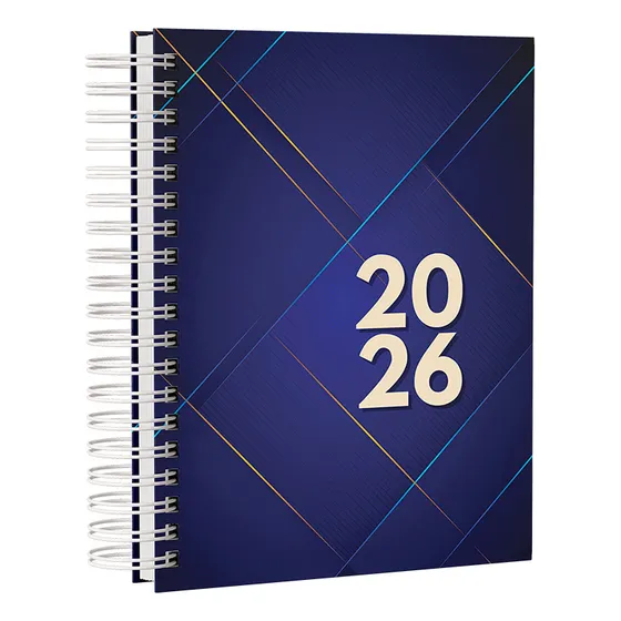 Agenda 2026 Capa Dura 1 Dia Por Pagina A5 Diária Executiva