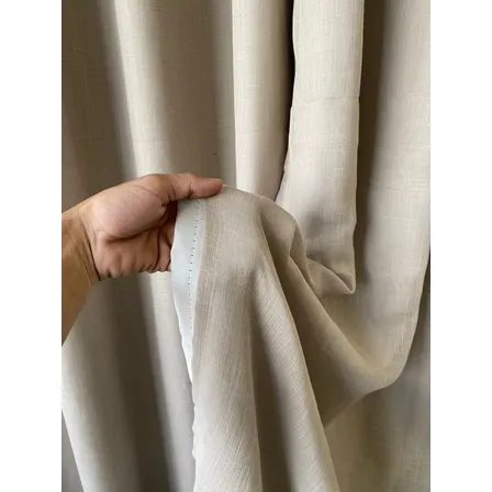 Cortina Voil Gaze De Linho C/forro Blackout 3,00x2,50