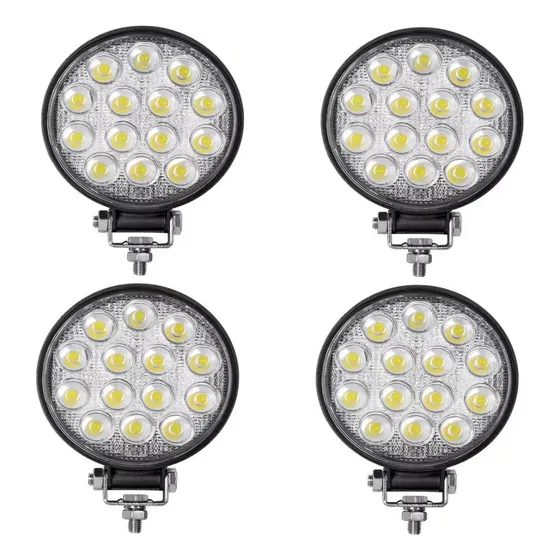 Kit 4 Faros 14 Leds Auxiliar Universal Auto Camioneta 4x4
