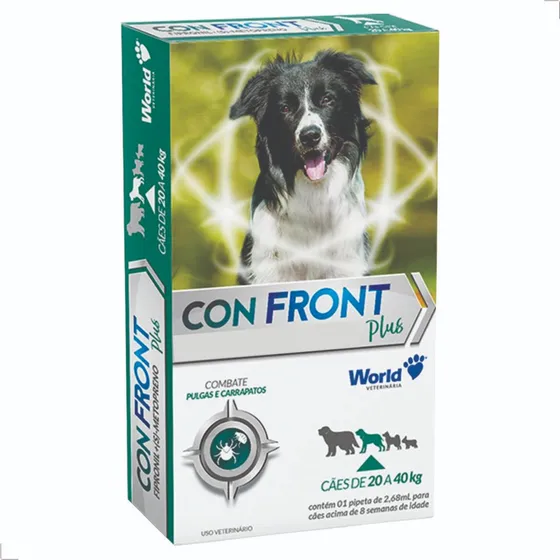 Sarna De Cachorro Passa Para Humano Confront Plus 20-40kg