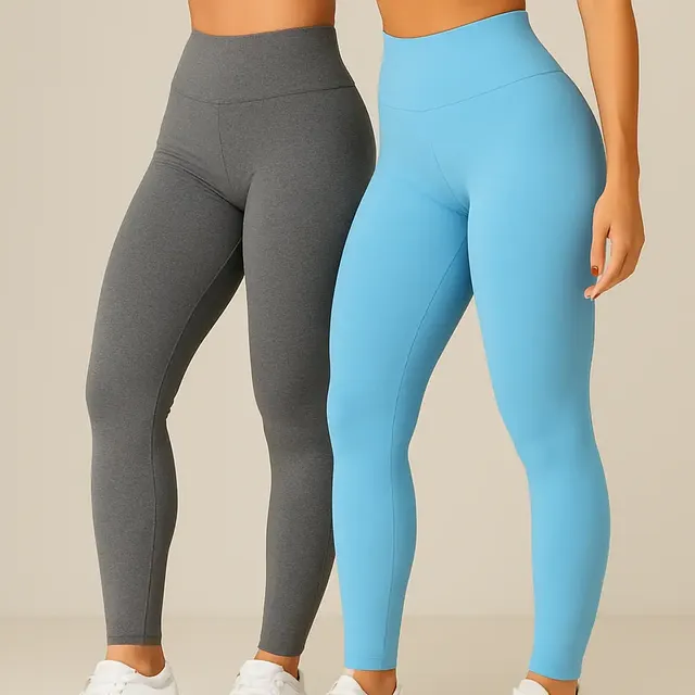 Kit 2 Leggings Femininas Academia Suplex Forte Reforçada