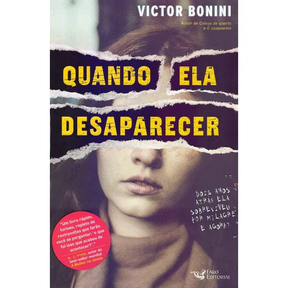 Quando ela Desaparecer, de Bonini, Victor. Editorial Faro Editorial Eireli, capa mole em português, 2019