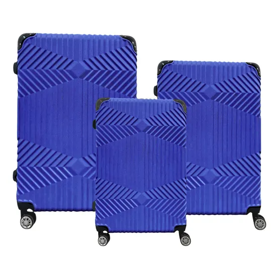 Set 3 Maletas Completas Plastico Viaje Ruedas 360 Y Candado