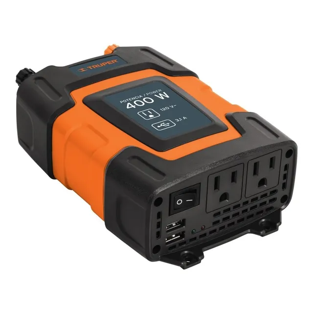 Inversor De Corriente Para Auto 400w Truper INCO-400