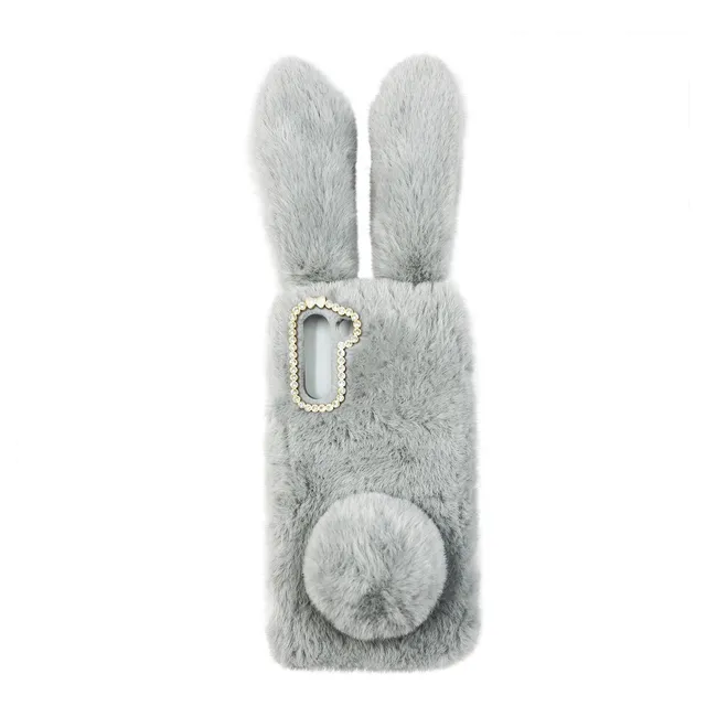 Capa Para Celular De Pelúcia Furry Warm Phone Shell Bunny Ea
